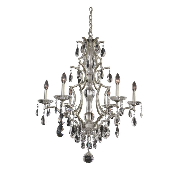 Shorecrest Transitional Chandelier in Sliver Dollar
