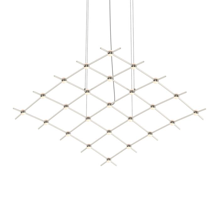 Constellation 1-Light LED Lantern in Satin Nickel