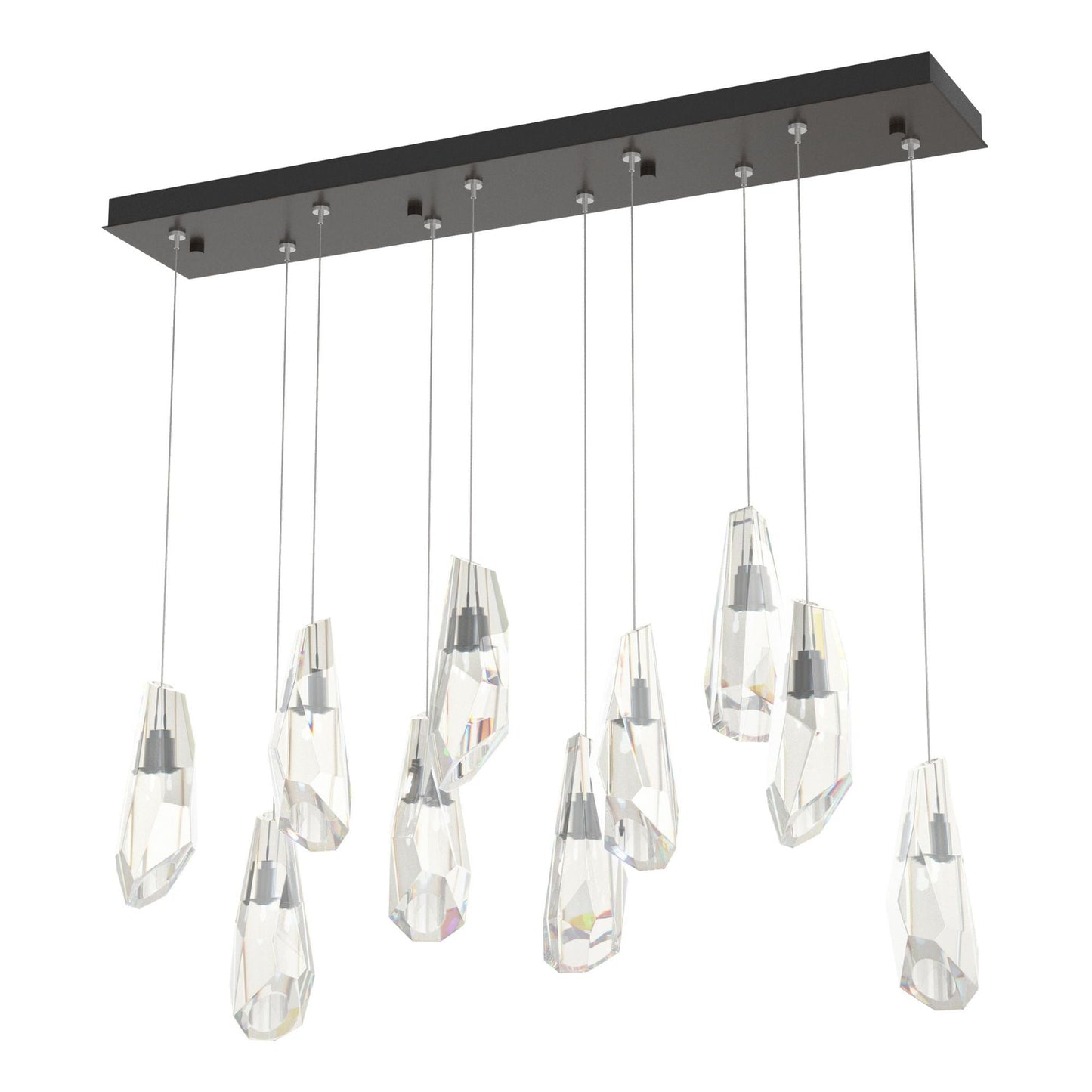 Luma 10-Light Large Crystal Pendant 10-Light Crystal in Oil Rubbed Bronze