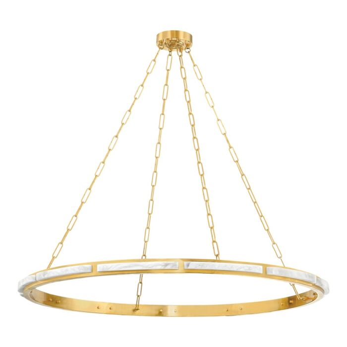 Wingate 1-Light LED Chandelier in Aged Brass