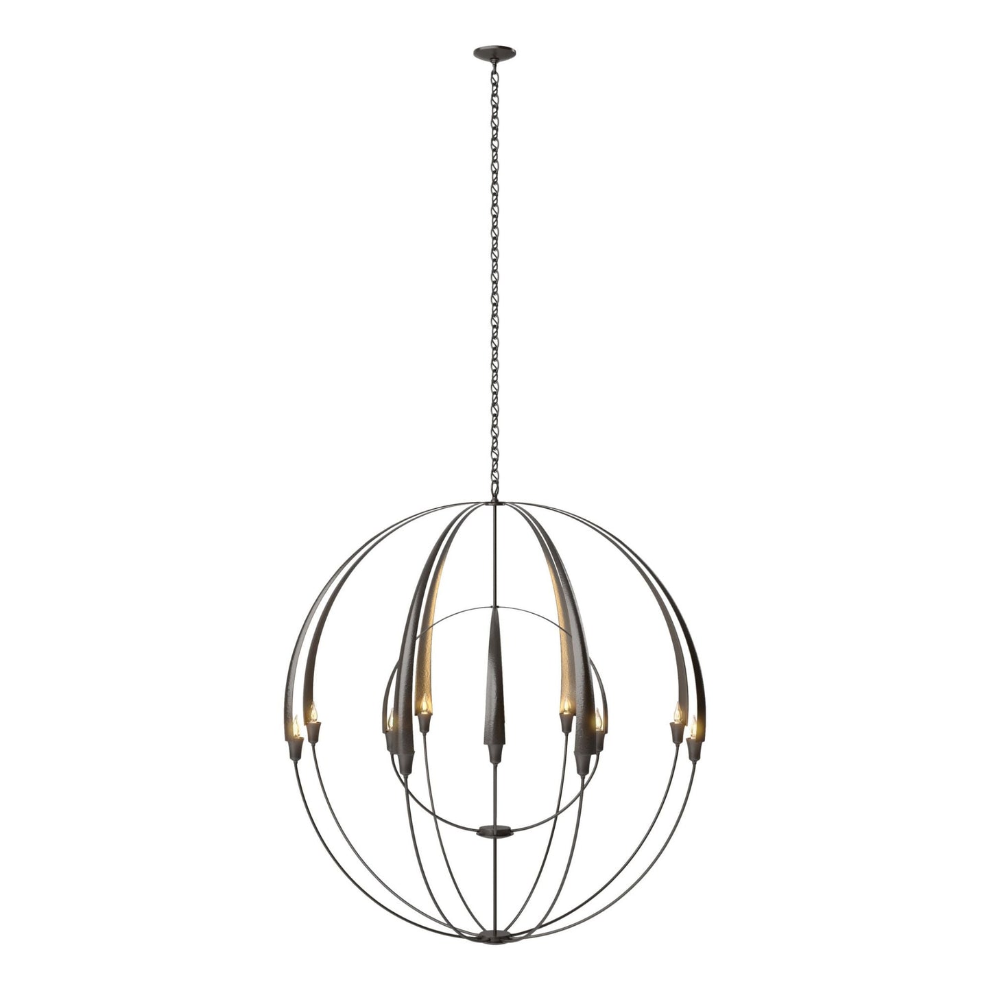 Double Cirque Large Scale Chandelier 12-Light in Oil Rubbed Bronze