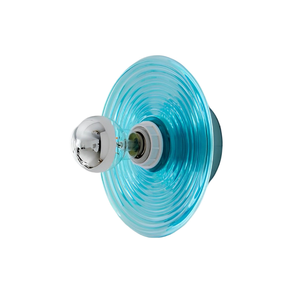 Round Stripes Glass Electroplated Iron Nordic Wall Lamp Ceiling Lights