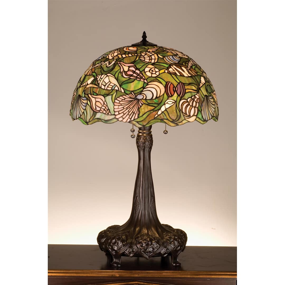 Stained Glass / Tiffany Table Lamp from the Seashell Collection