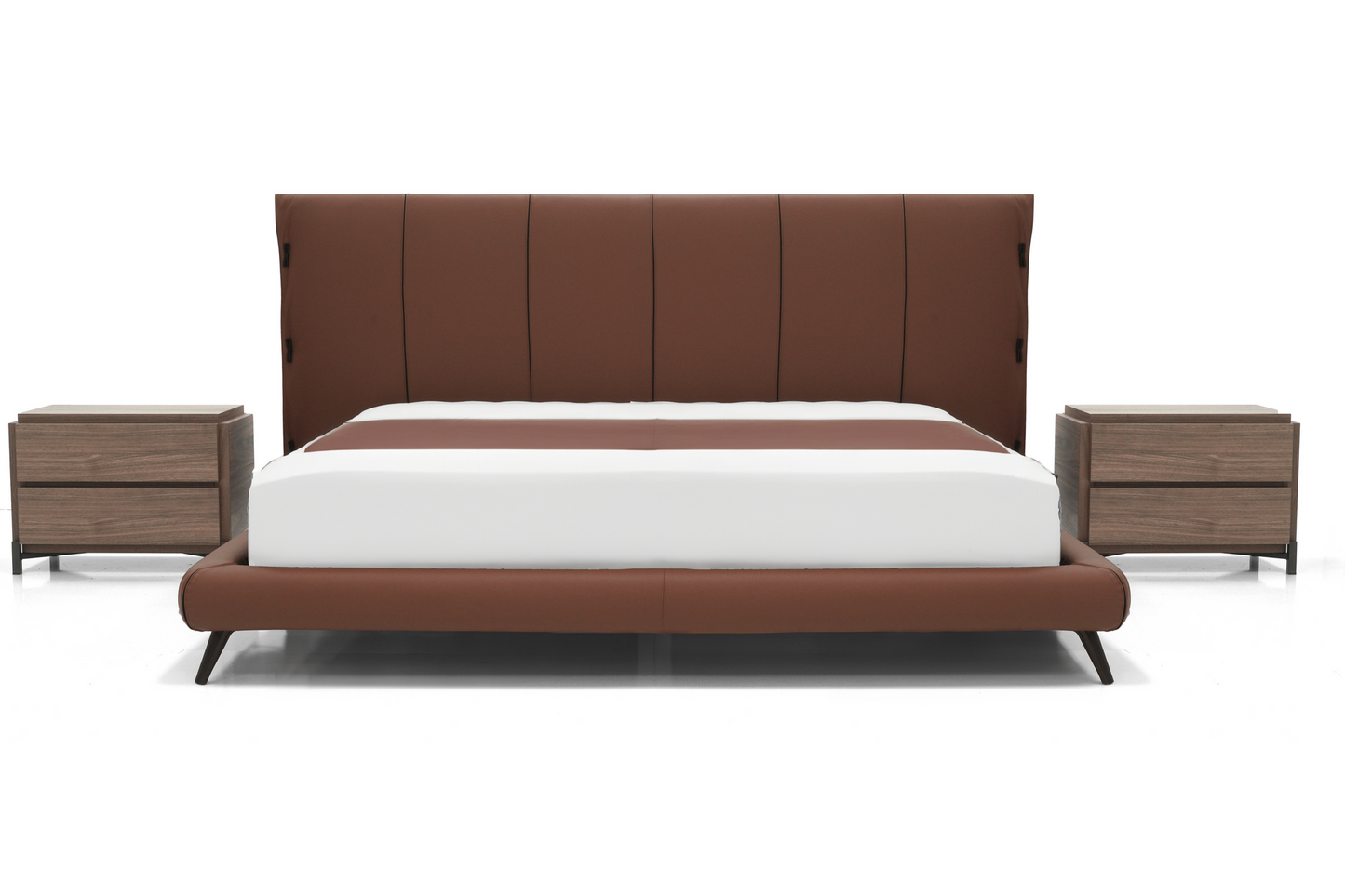 Cuff Hi King Bed - Cognac