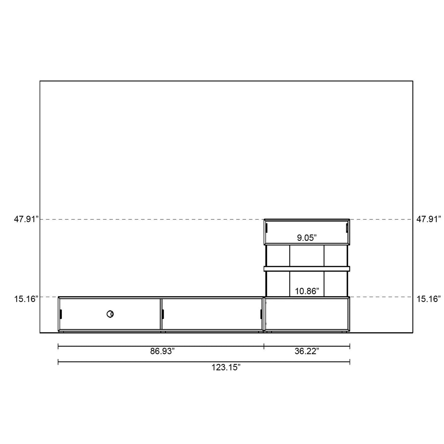 Air Wall/Entertainment Unit