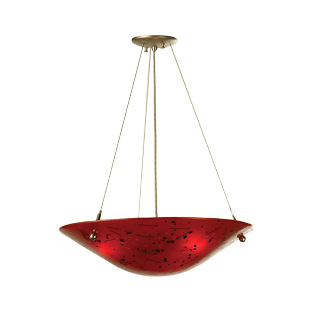 3 Light 21" Wide Pendant with Handmade Shade