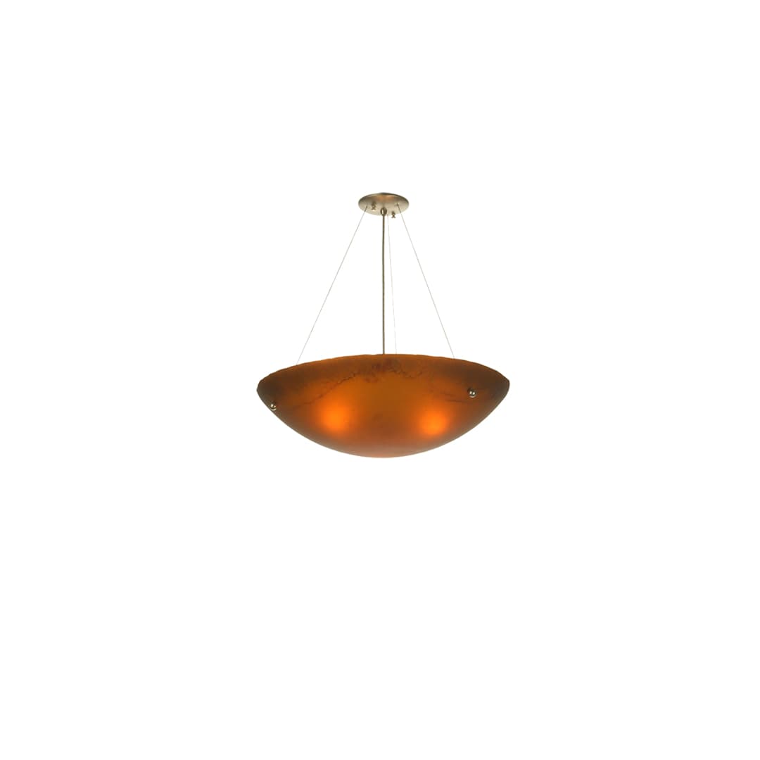 3 Light 24" Wide Pendant with Handmade Shade