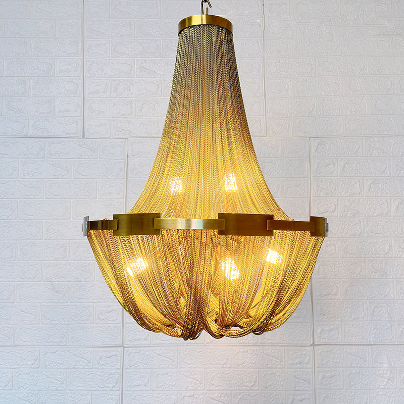 Tassel Aluminum Chain Ceiling fixture Chandelier