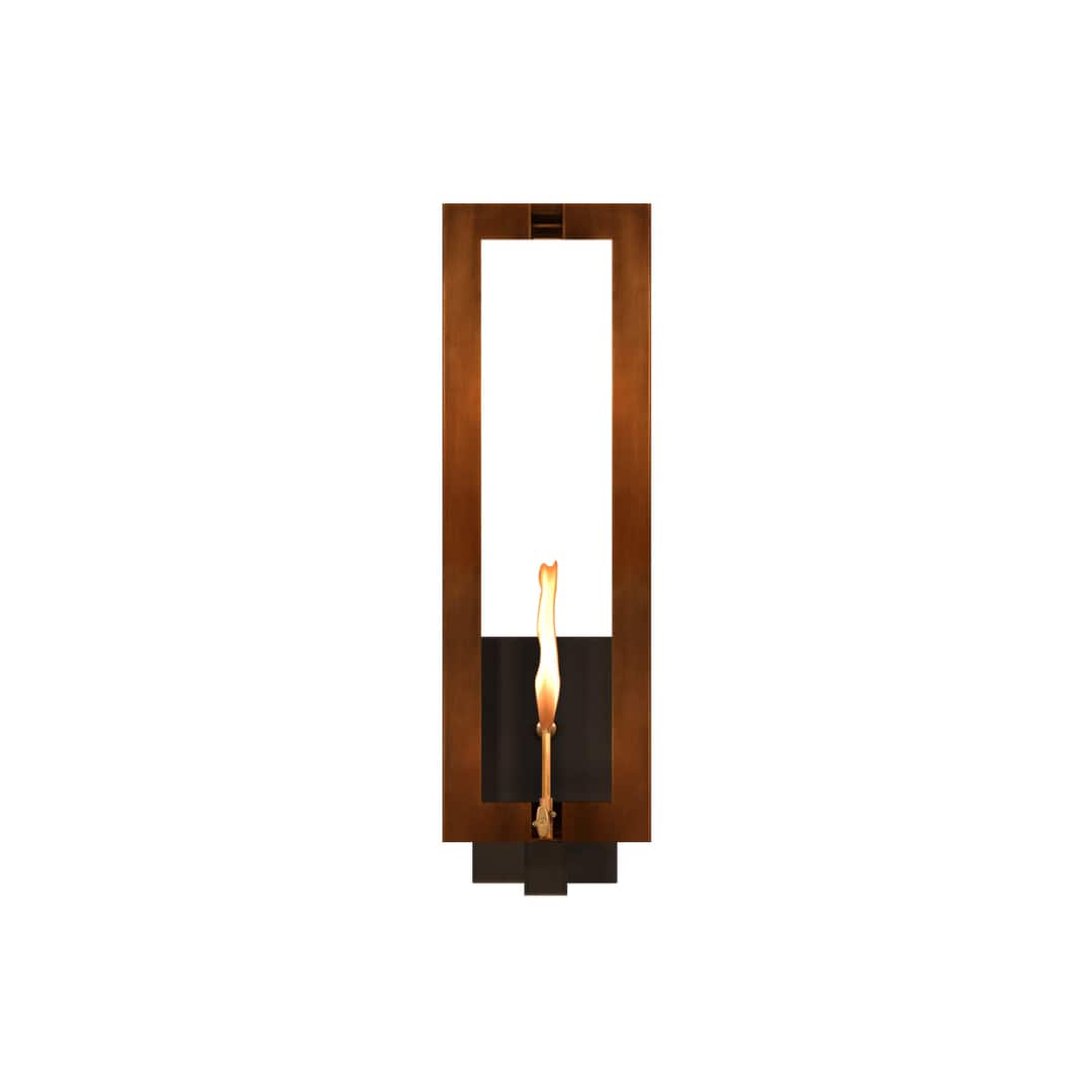 Aurora Copper 28" Tall Natural Gas Outdoor Wall Sconce