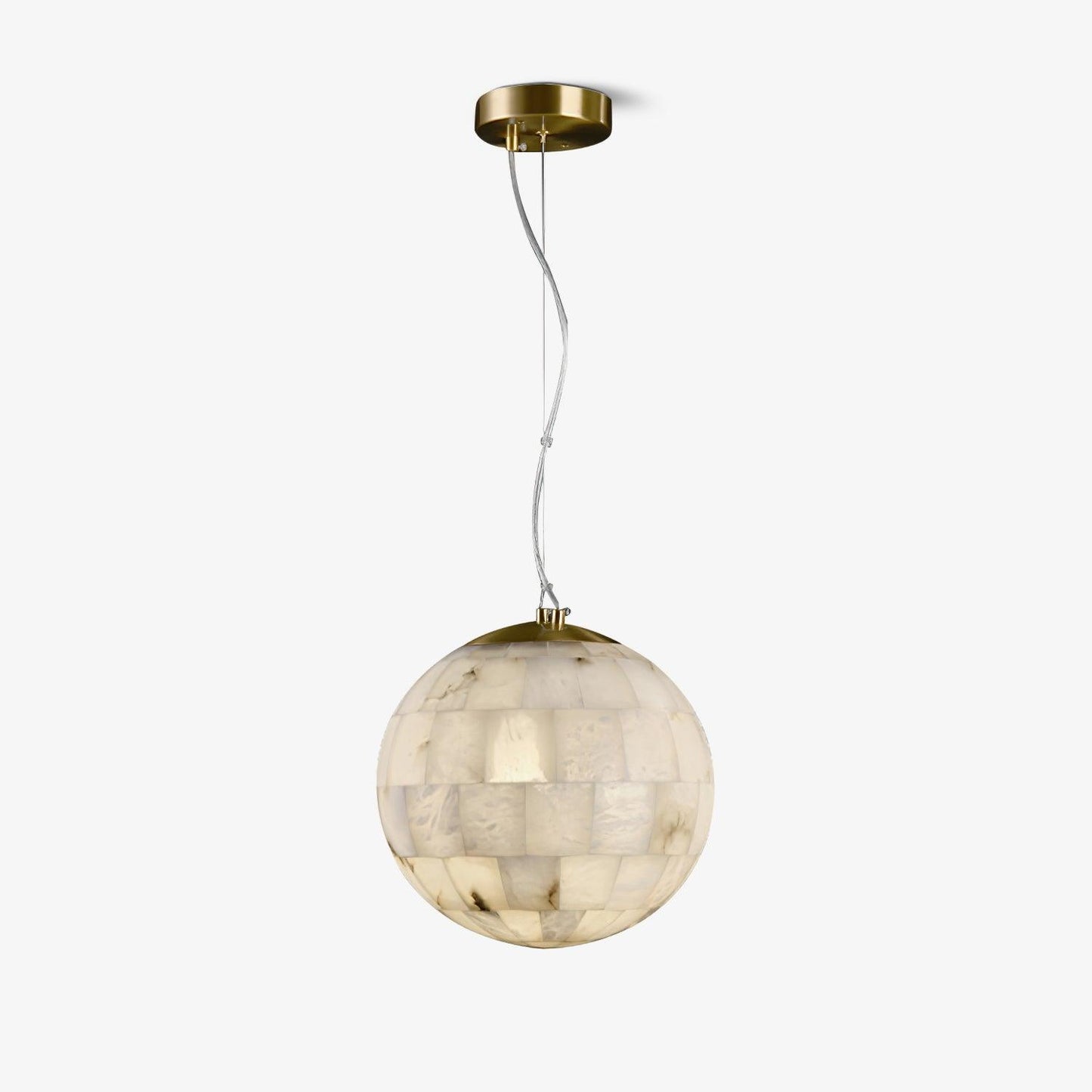 Alabaster Ball Droplight Pendant Light