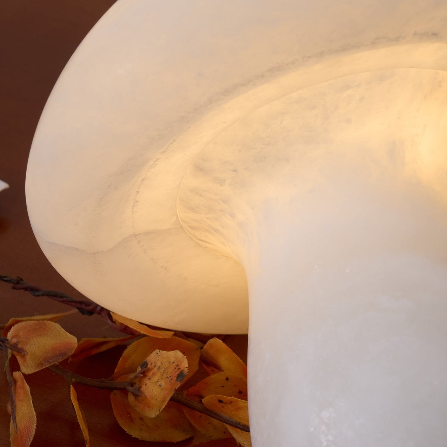 Alabaster Mushroom Reading light Table Lamp