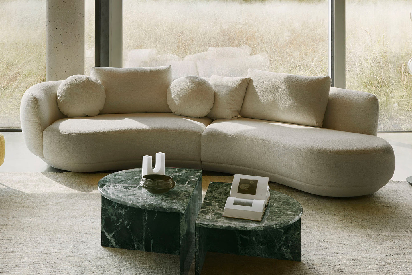Andali 2pc Sectional - Cream
