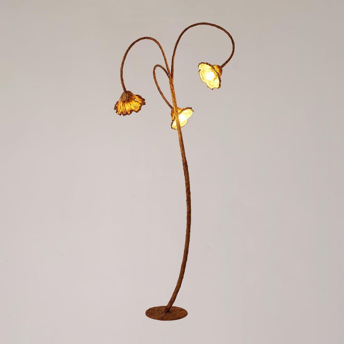 Artistic Lotus Leaf Accent Lamp Floor Lamp