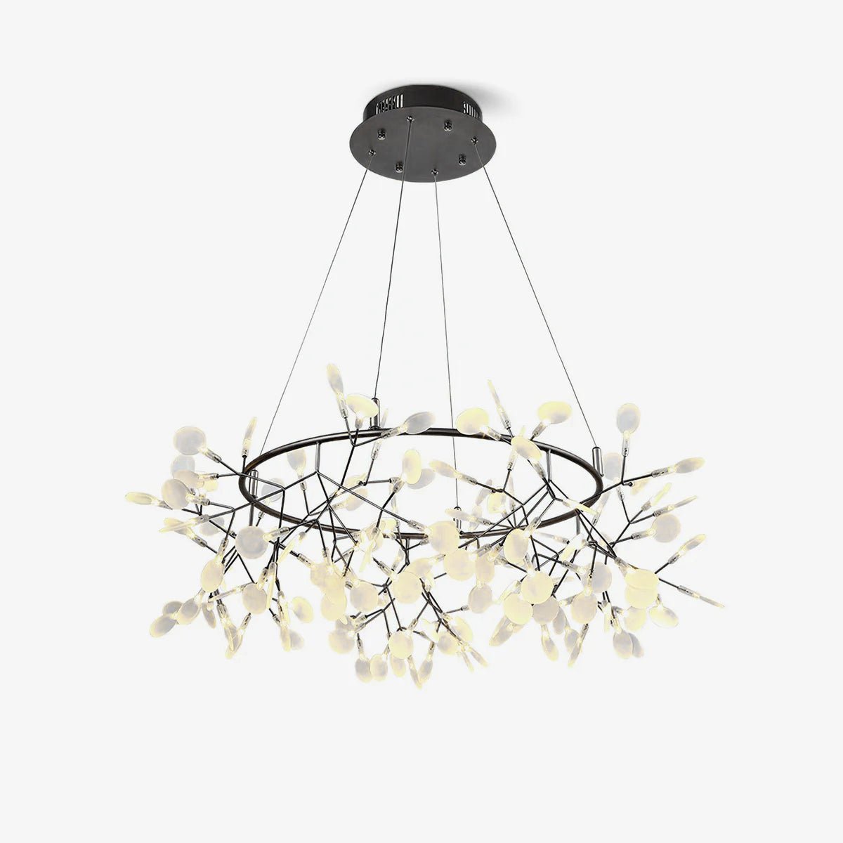 Black Big O Firefly LED Electrolier Chandelier