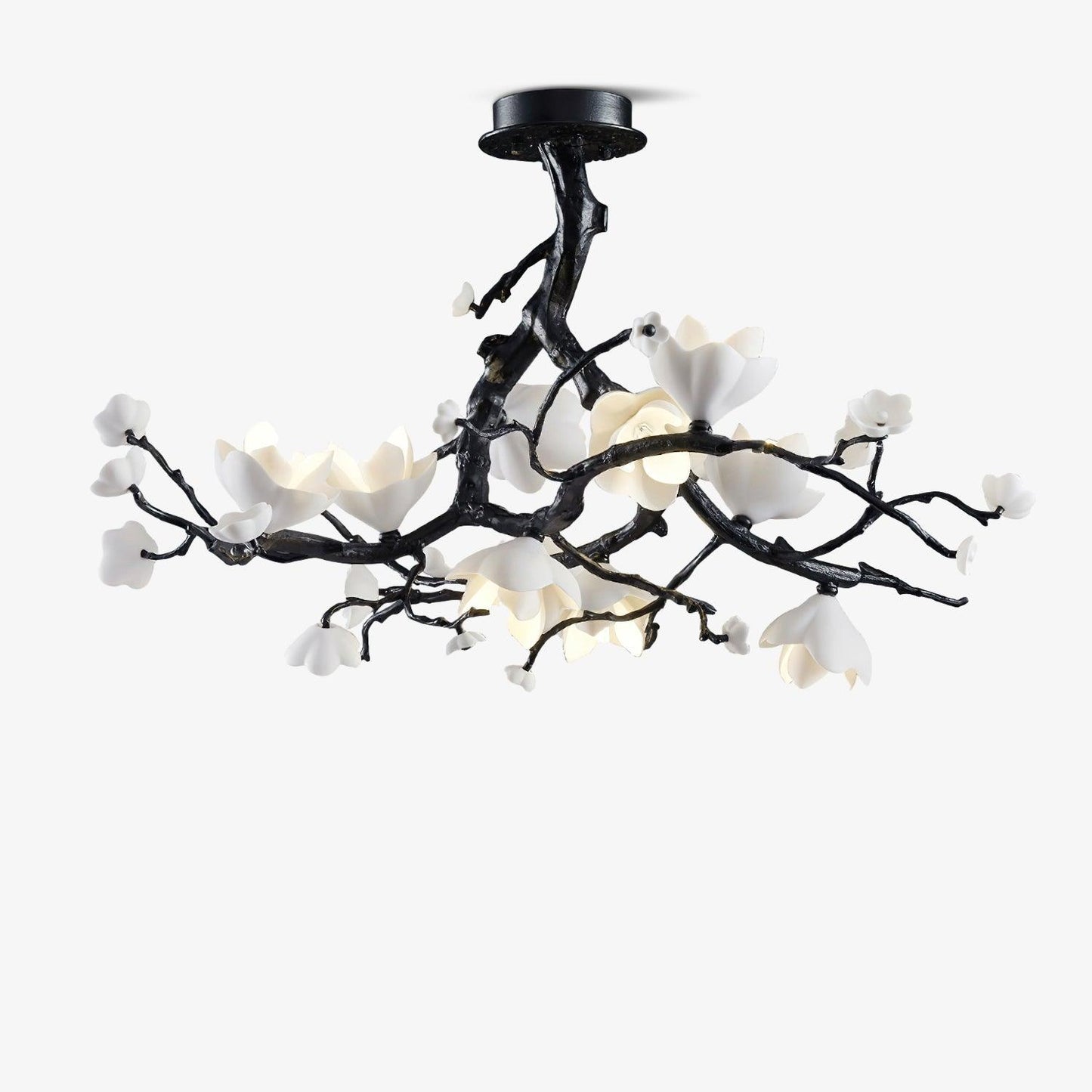Black Copper Tree Crown Chandelier