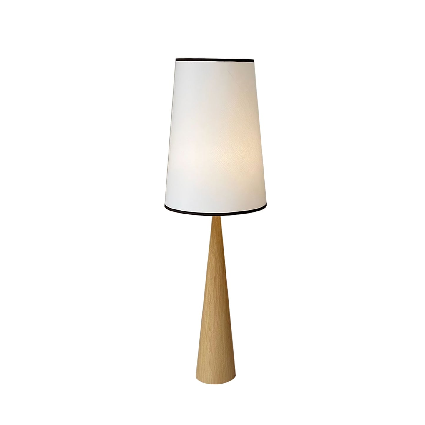 Faux Wood Conical Torchiere Lamp Floor Lamp