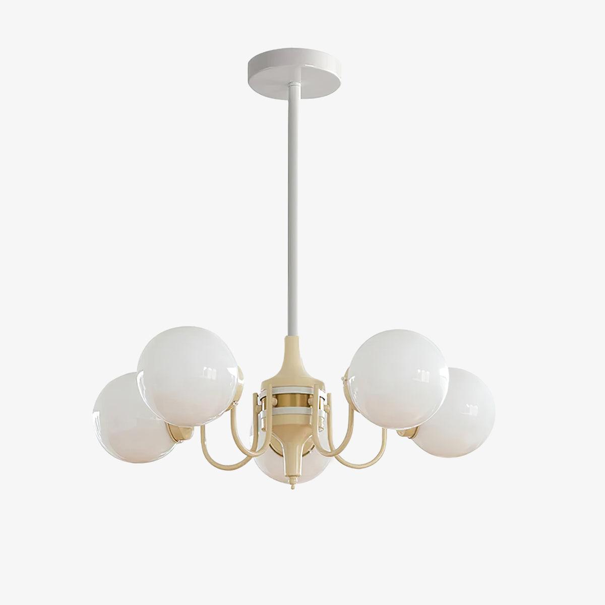 Cream Ball Electrolier Chandelier