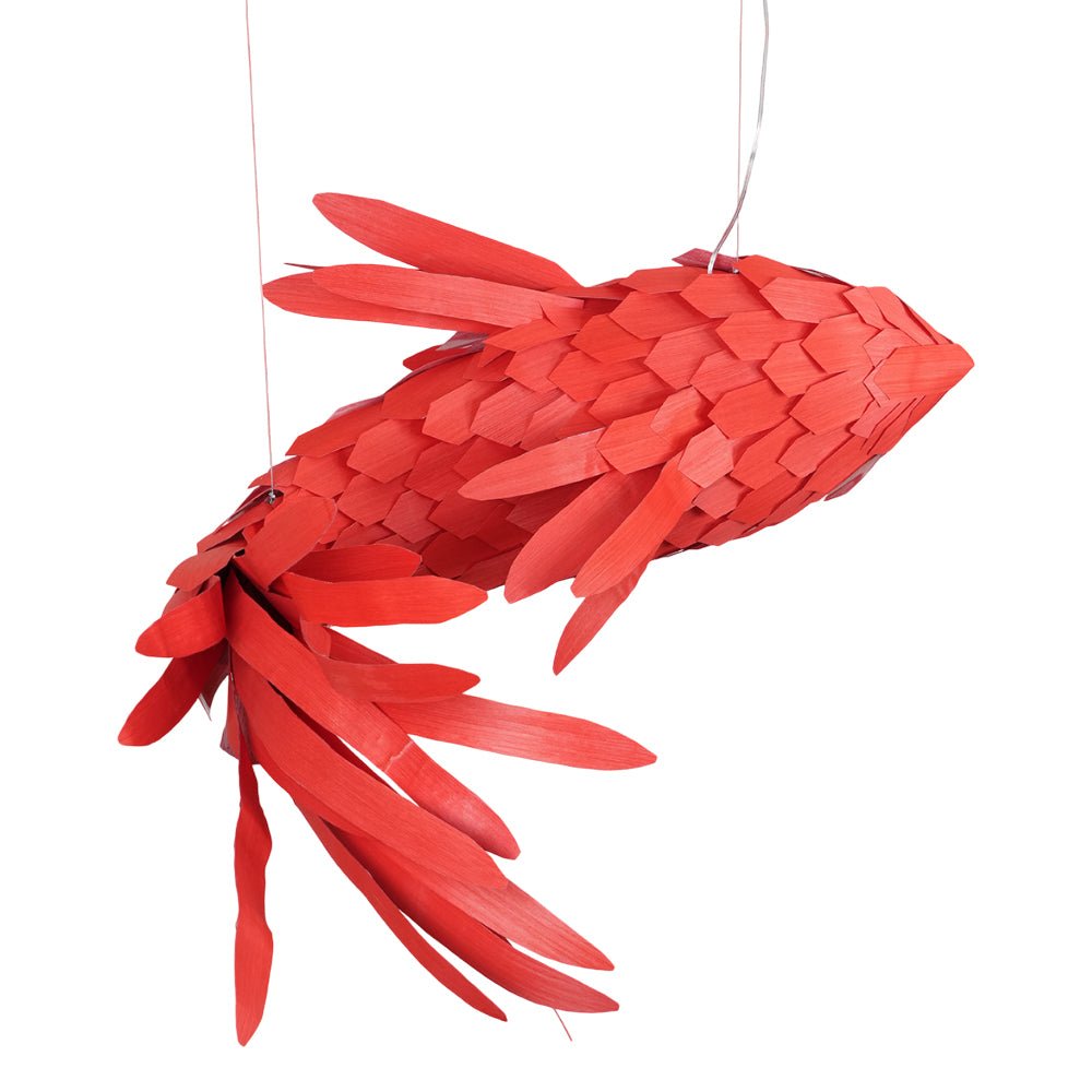 Crimson Swirl Koi Pendant light Chandelier