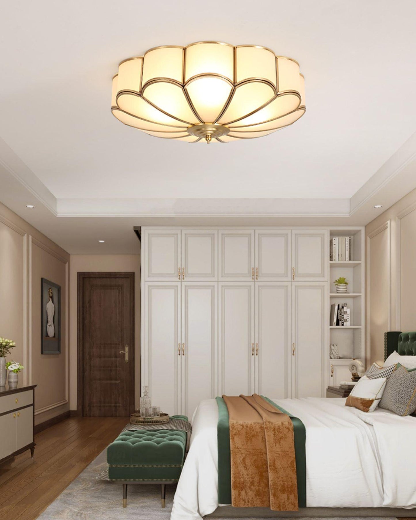 Scalloped Flush Overhead light Ceiling Light