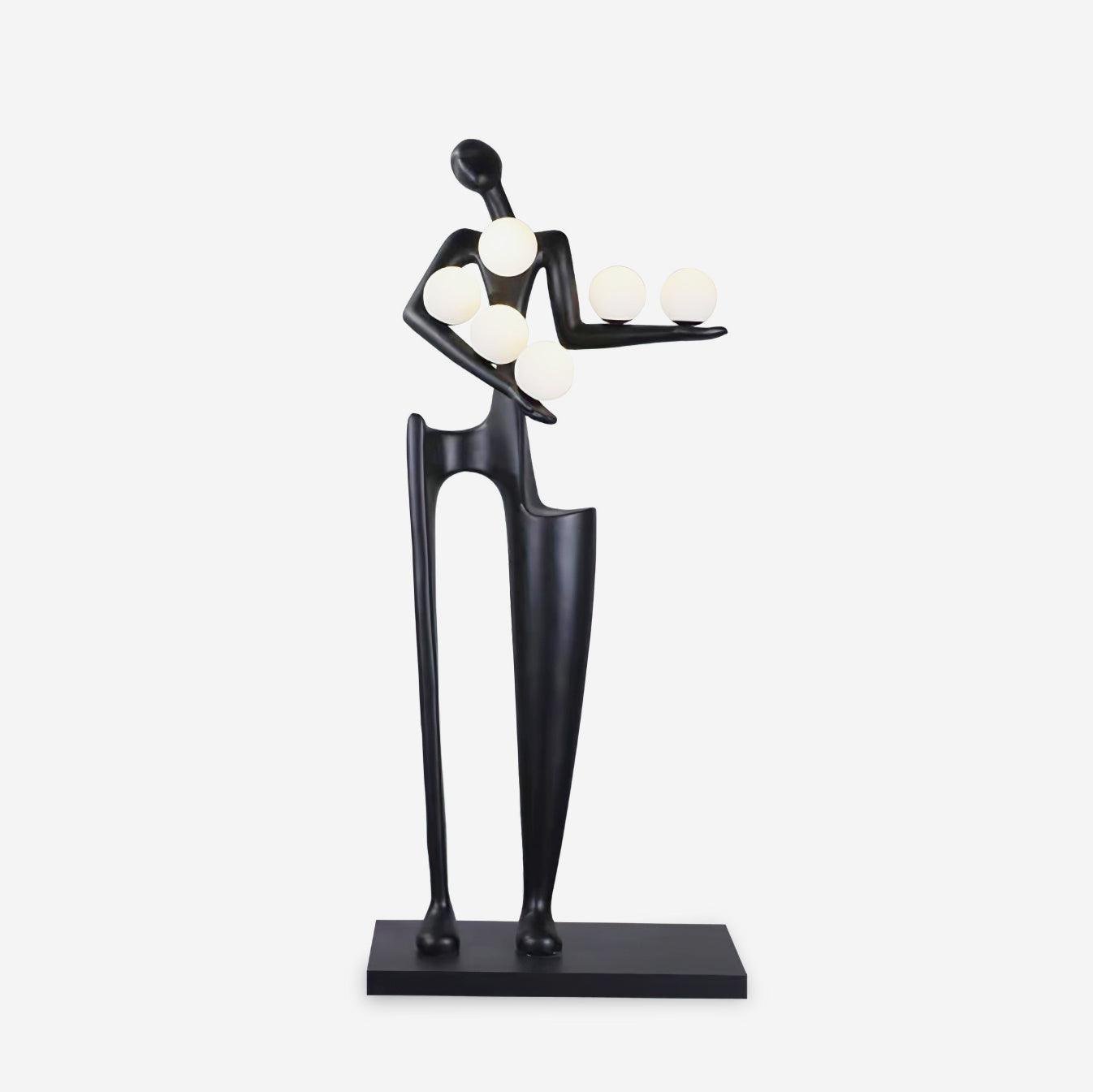 Guardian Sculpture Torchiere Lamp Floor Lamp
