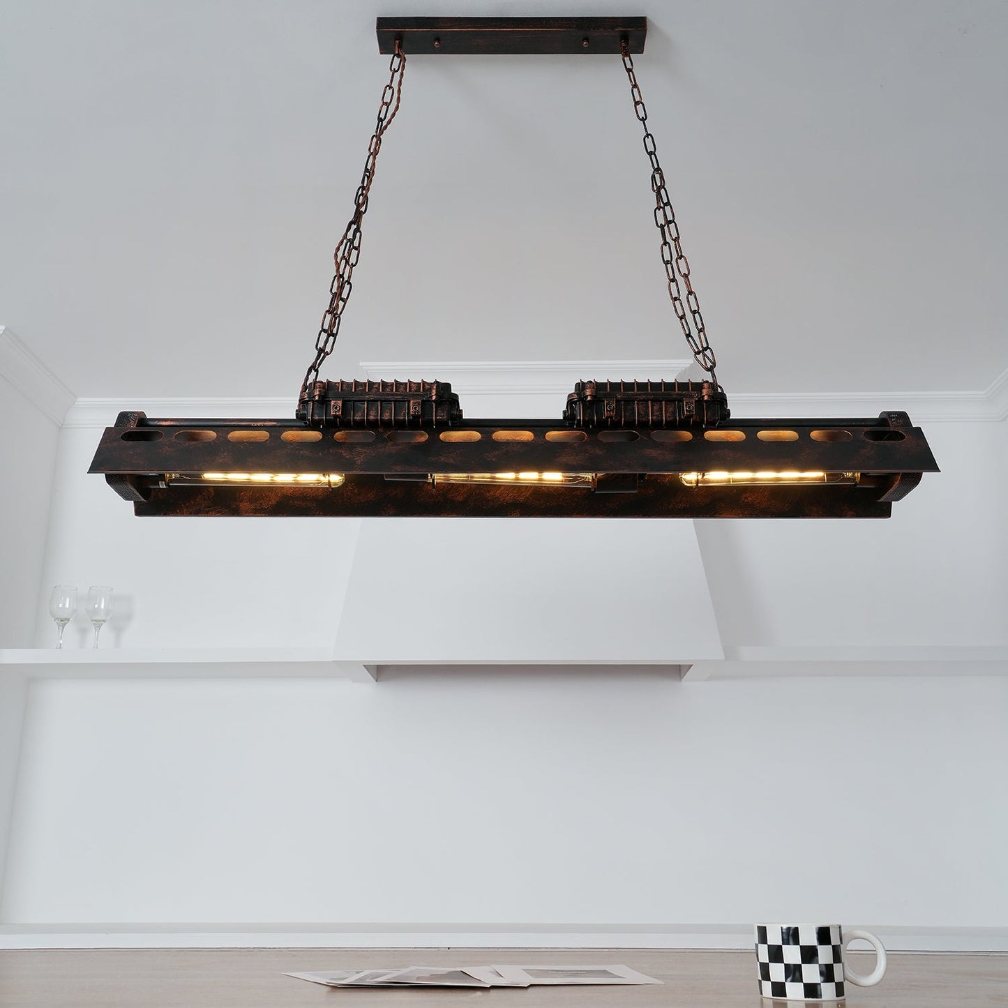 Industrial Steampunk Electrolier Chandelier