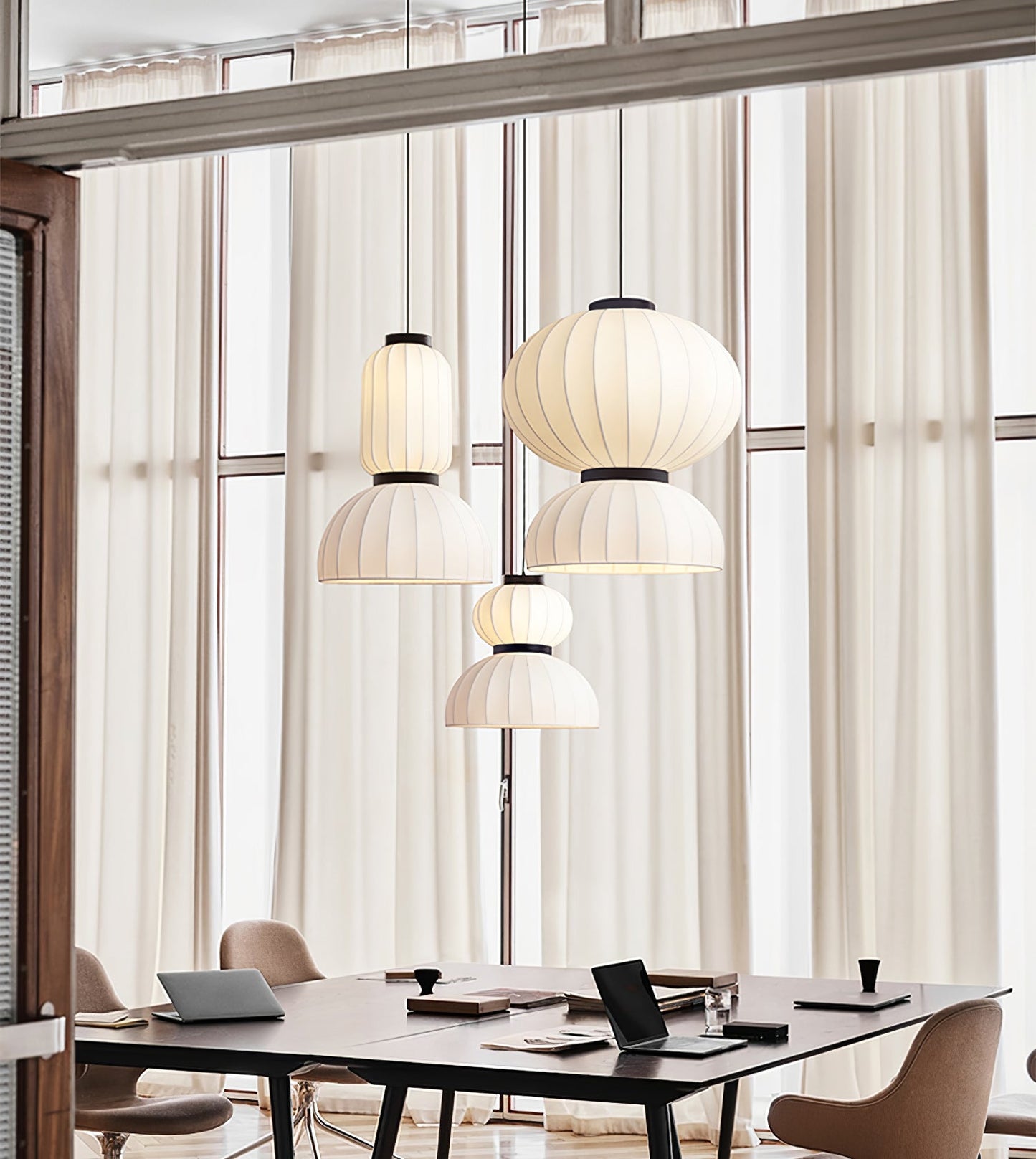 Mulberry Silk Lantern Drop light Pendant Light