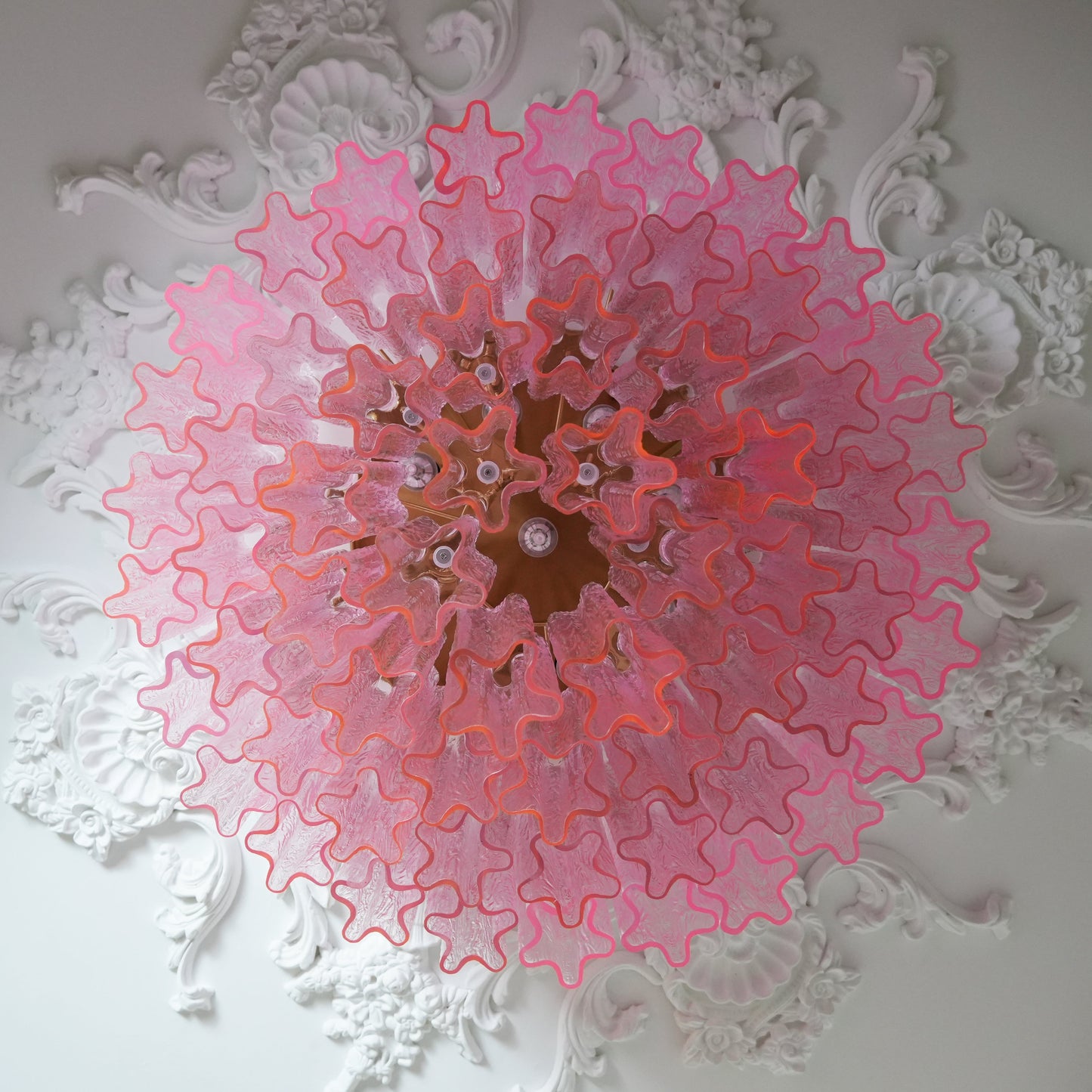 Murano Pink Glass Ceiling-mounted light Ceiling Light