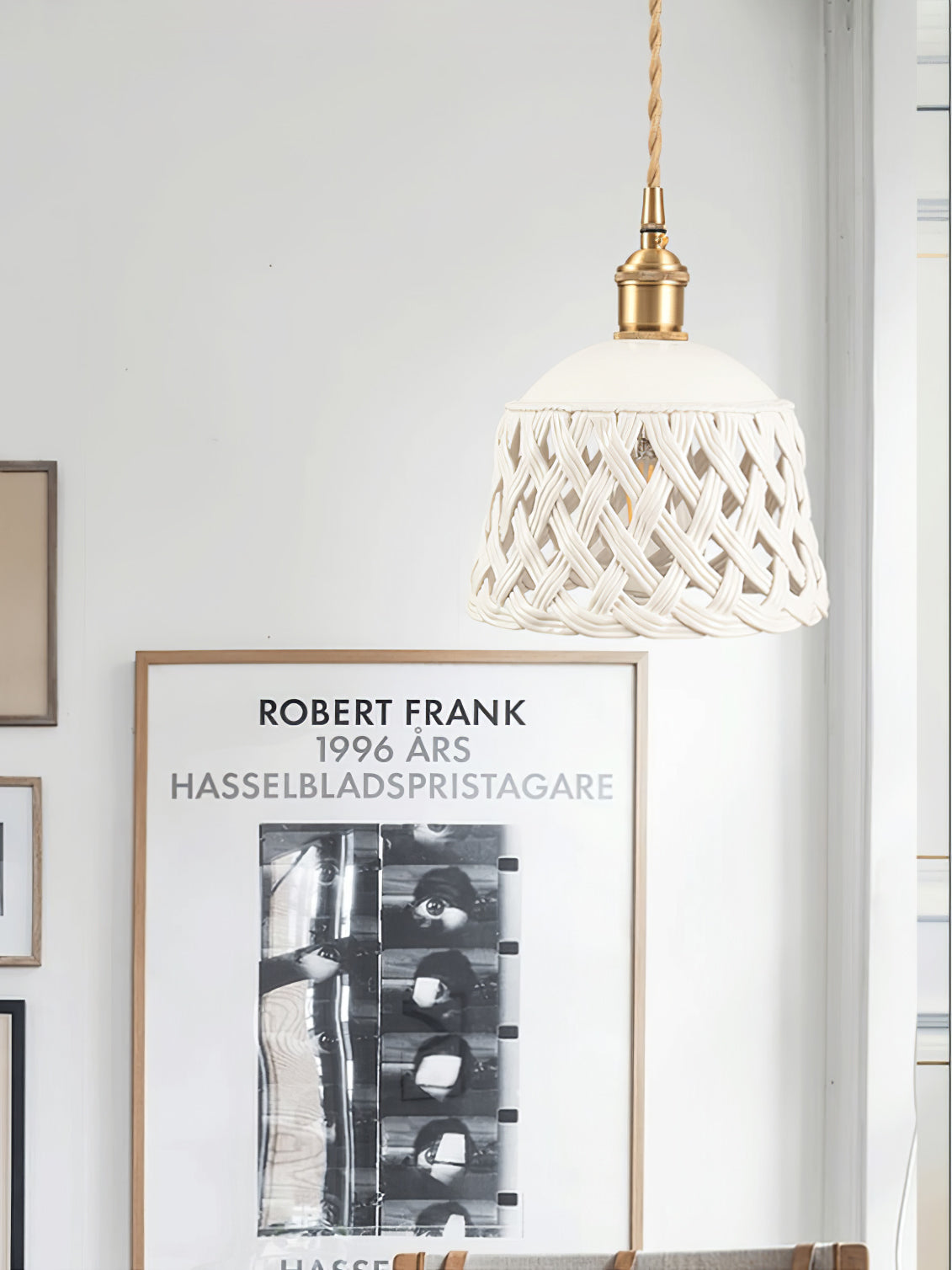 Openwork Ceramic Hanging light Pendant Lamp
