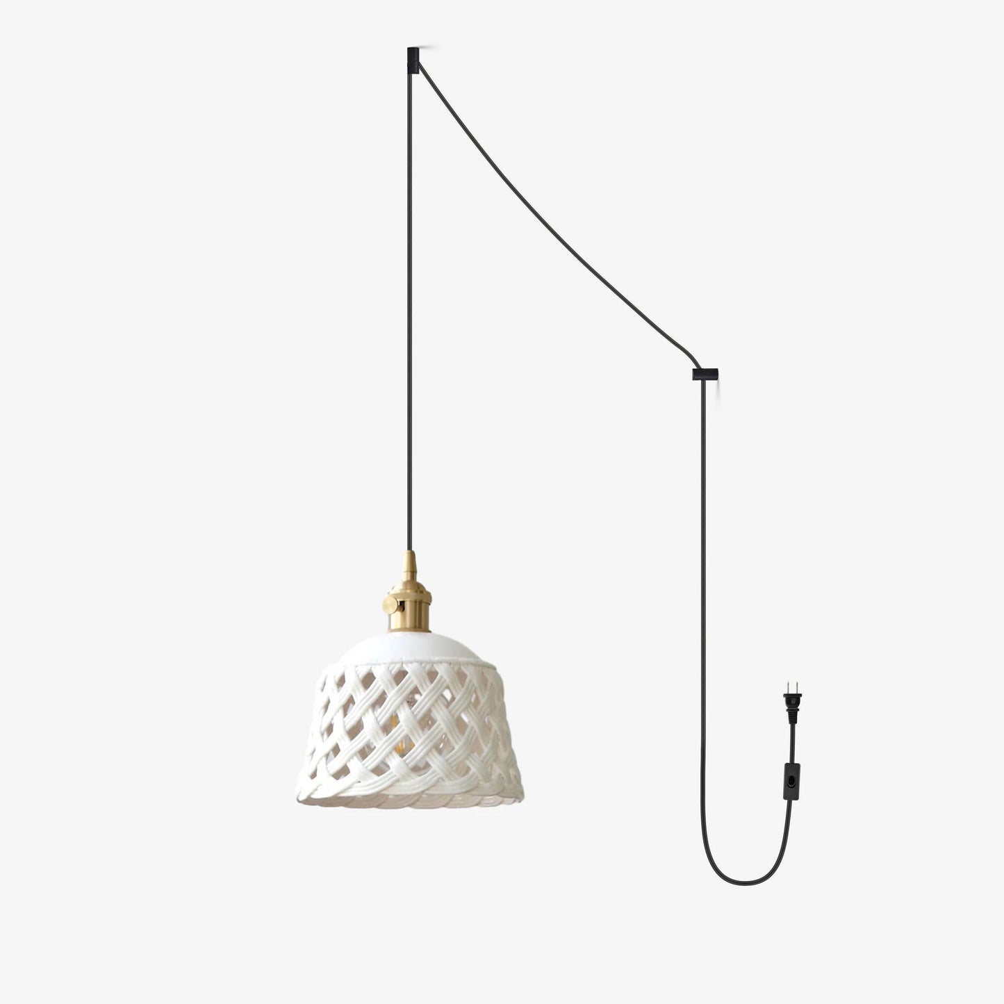 Miira Brass Houselight Pendant Swag Light