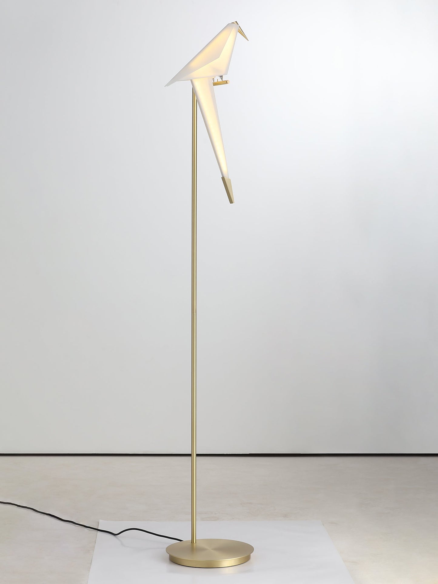 Paper Crane Bird Torchiere Lamp Floor Lamp