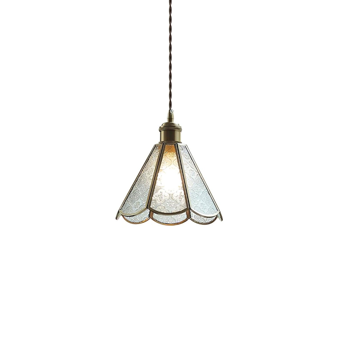 Patterned Glass Houselight Pendant Lamp