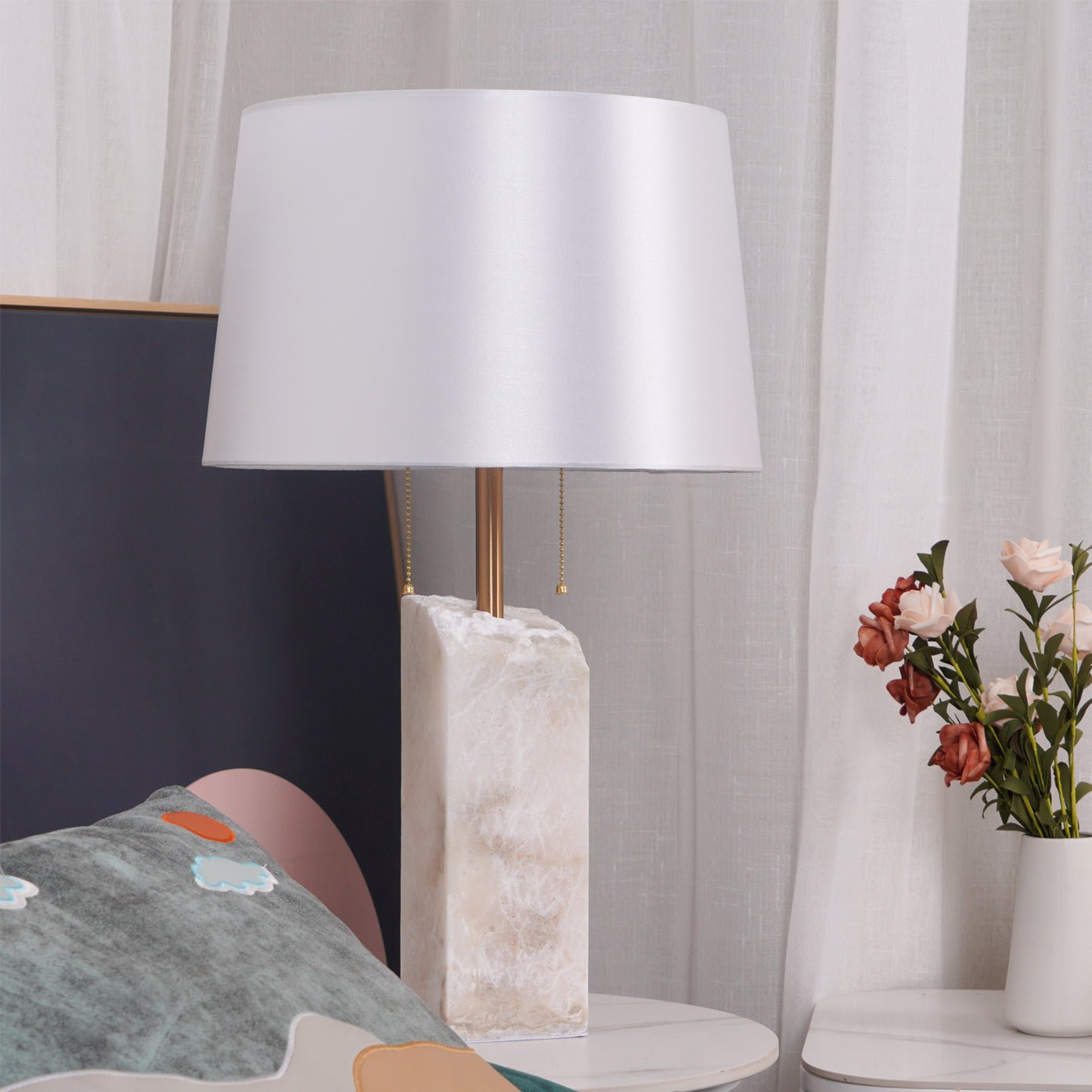 Raw Alabaster Reading light Table Lamp