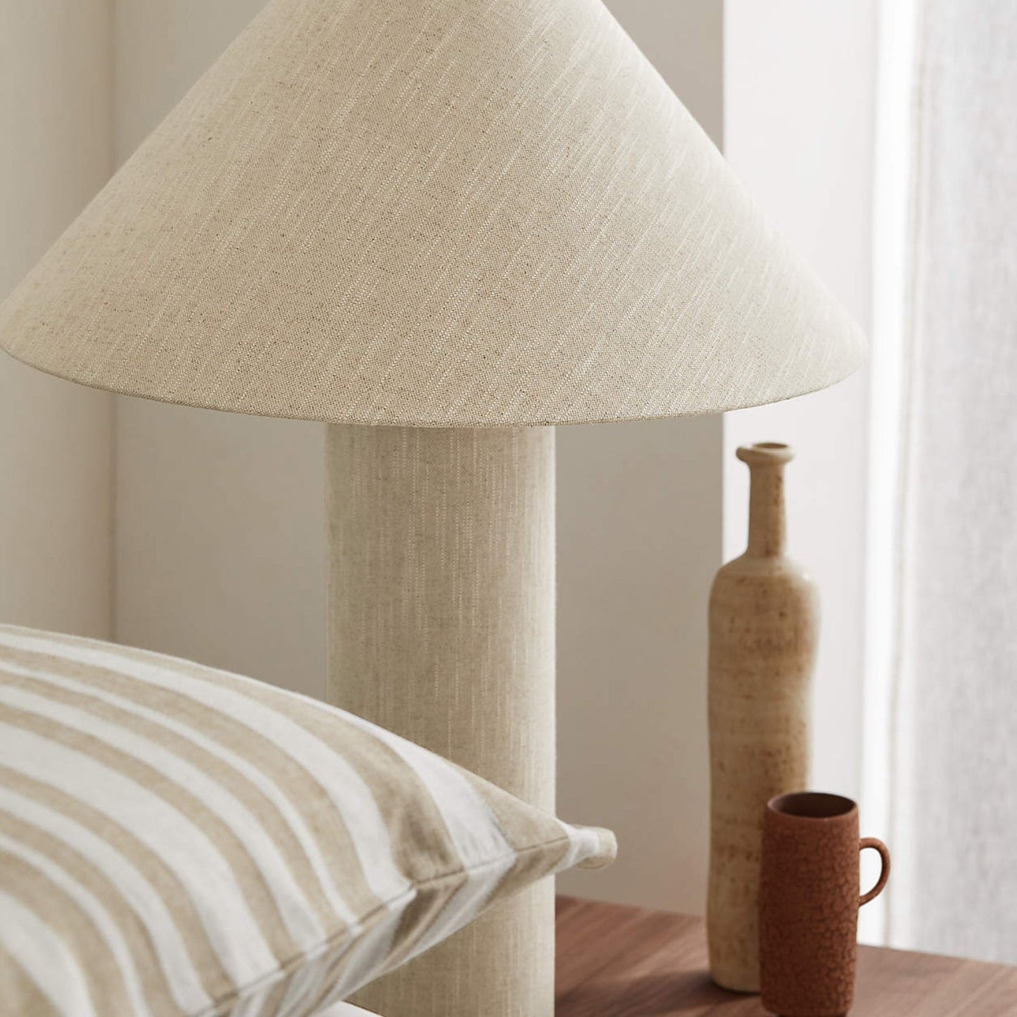 Remi Linen Bedside lamp Table Lamp