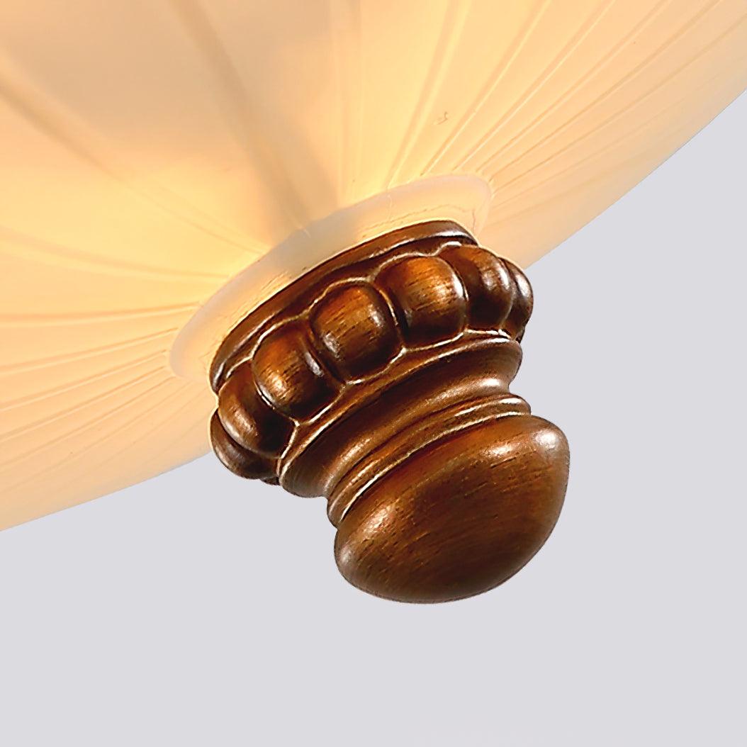 Retro Floral Resin Recessed Overhead fixture Ceiling Light