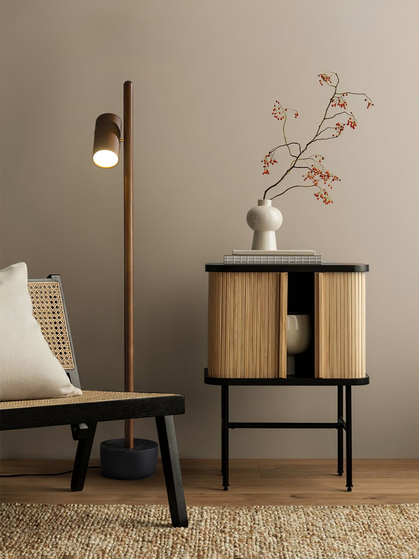 Spotlight Wood Standing Lamp Floor Lamp