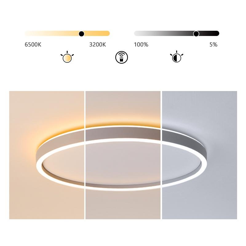 Modern Circle Halo Shaped Flush Mount Llight Bedroom Ceiling Lights