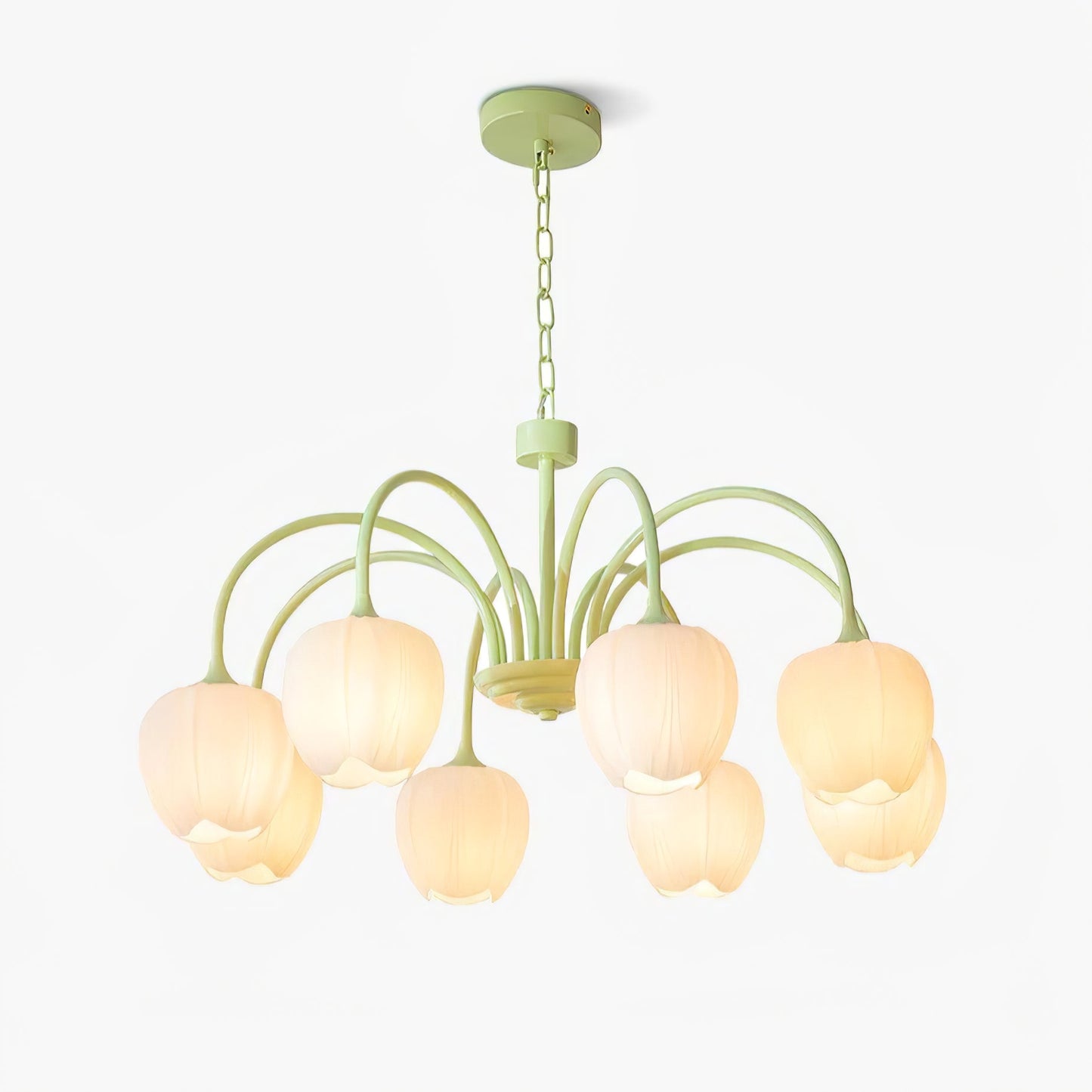 Tulip Matcha Crown Chandelier