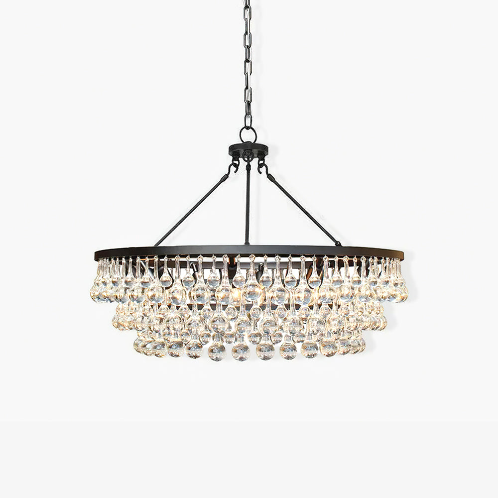 Unique Tiered Crystal Electrolier Chandelier