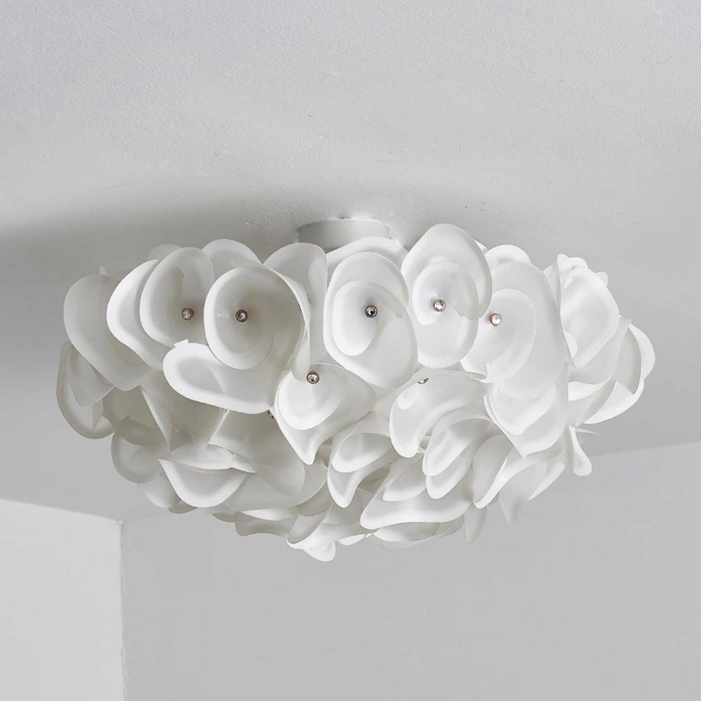 White Hydrangea Overhead light Ceiling Lamp