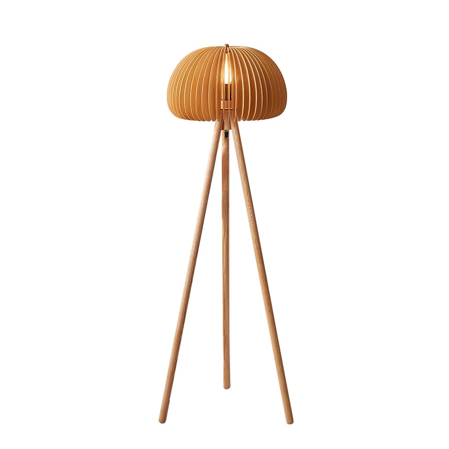 Wooden Pumpkin Floor-mounted Lamp Floor Lamp