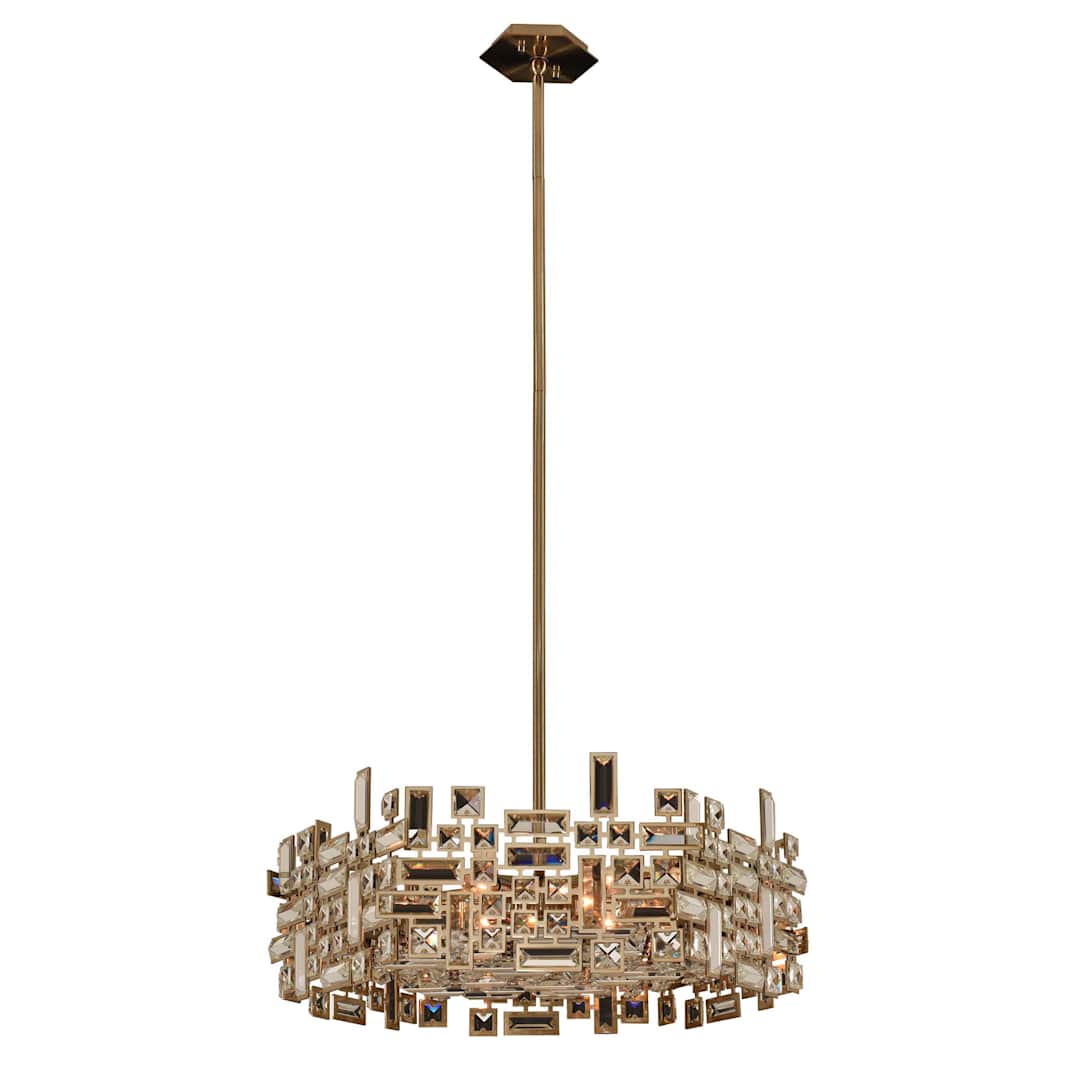 Vermeer 6 Light 24" Wide Crystal Pendant