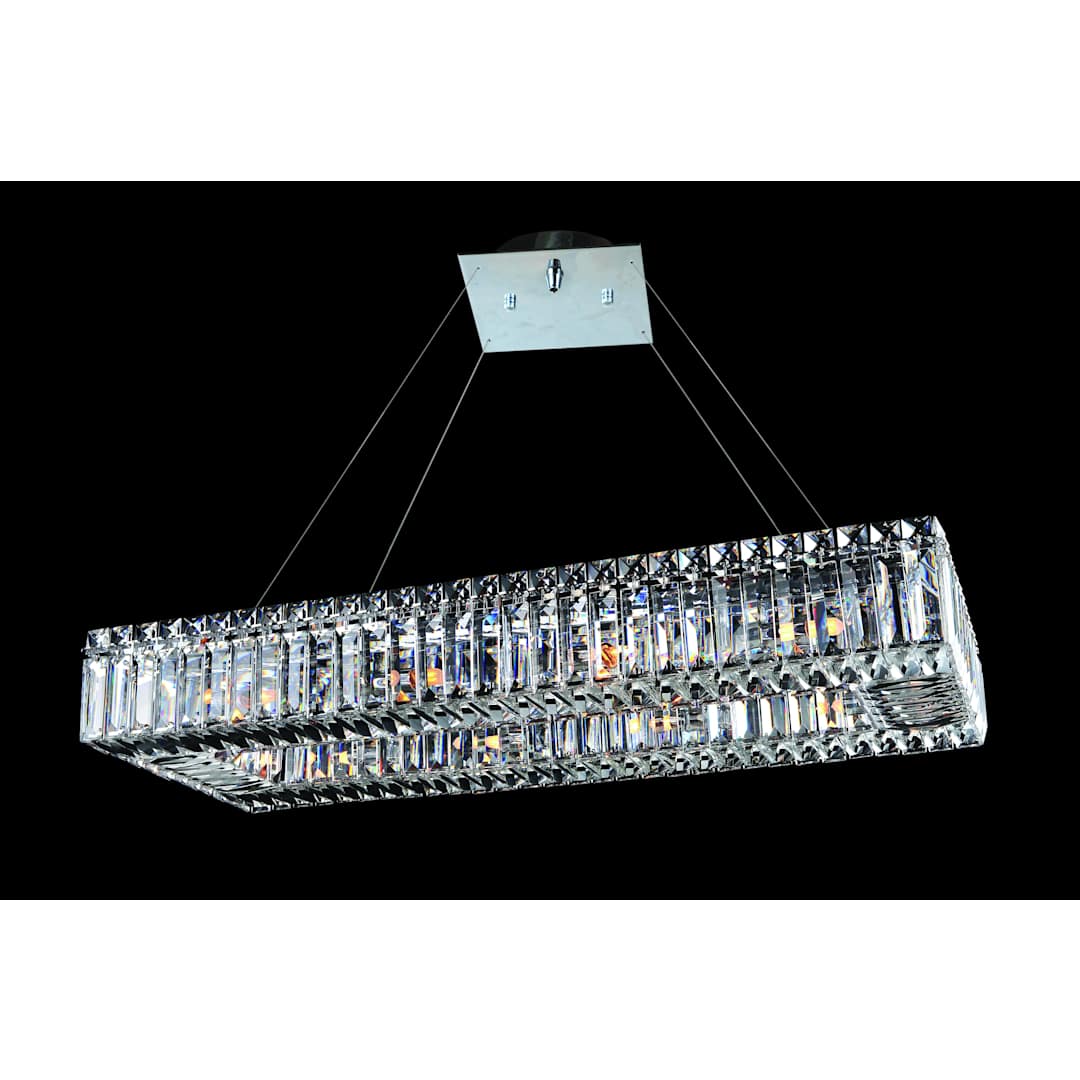 Quantum Baguette 10 Light Single Tier Chandelier