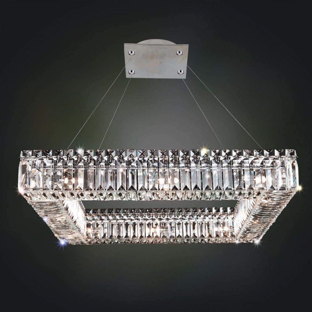 Quadro 12 Light 26" Wide Crystal Pendant