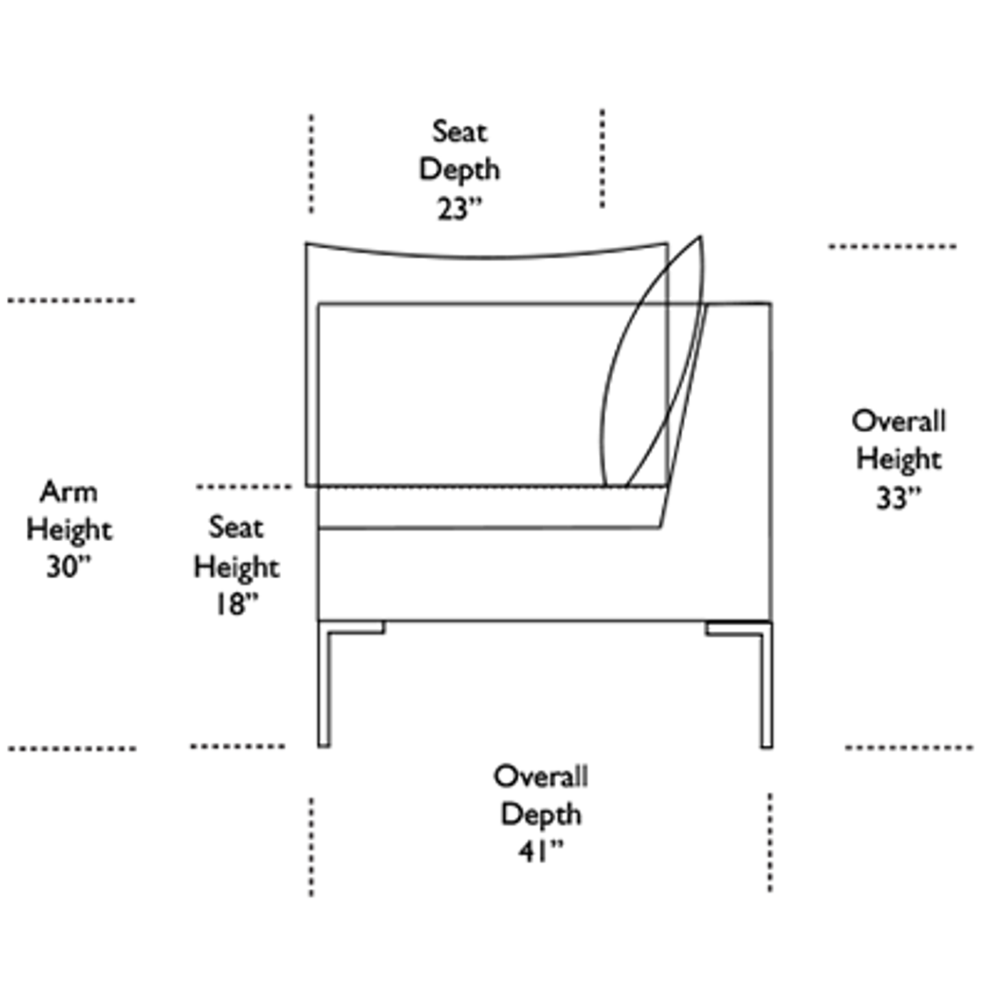 Inspiration Sectional - Grey Leather
