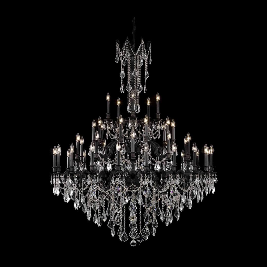 Rosalia 45 Light 54" Wide Crystal Chandelier with Clear Royal Cut Crystals