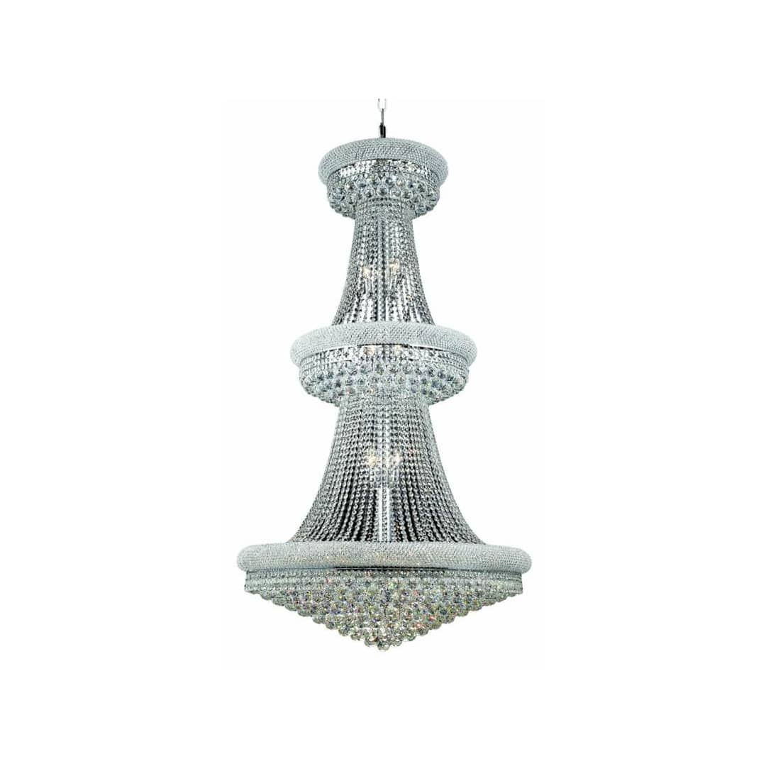 Primo 32 Light 36" Wide Crystal Empire Chandelier with Clear Royal Cut Crystals