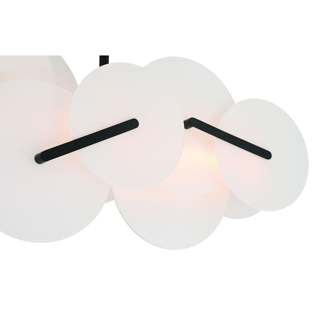 Nuvola 56" Wide LED Abstract Linear Chandelier