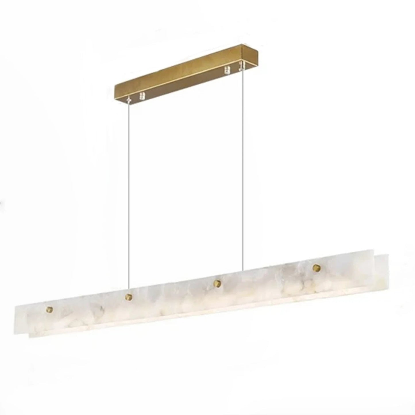 60" Natural Marble Dining Room Light Fixture