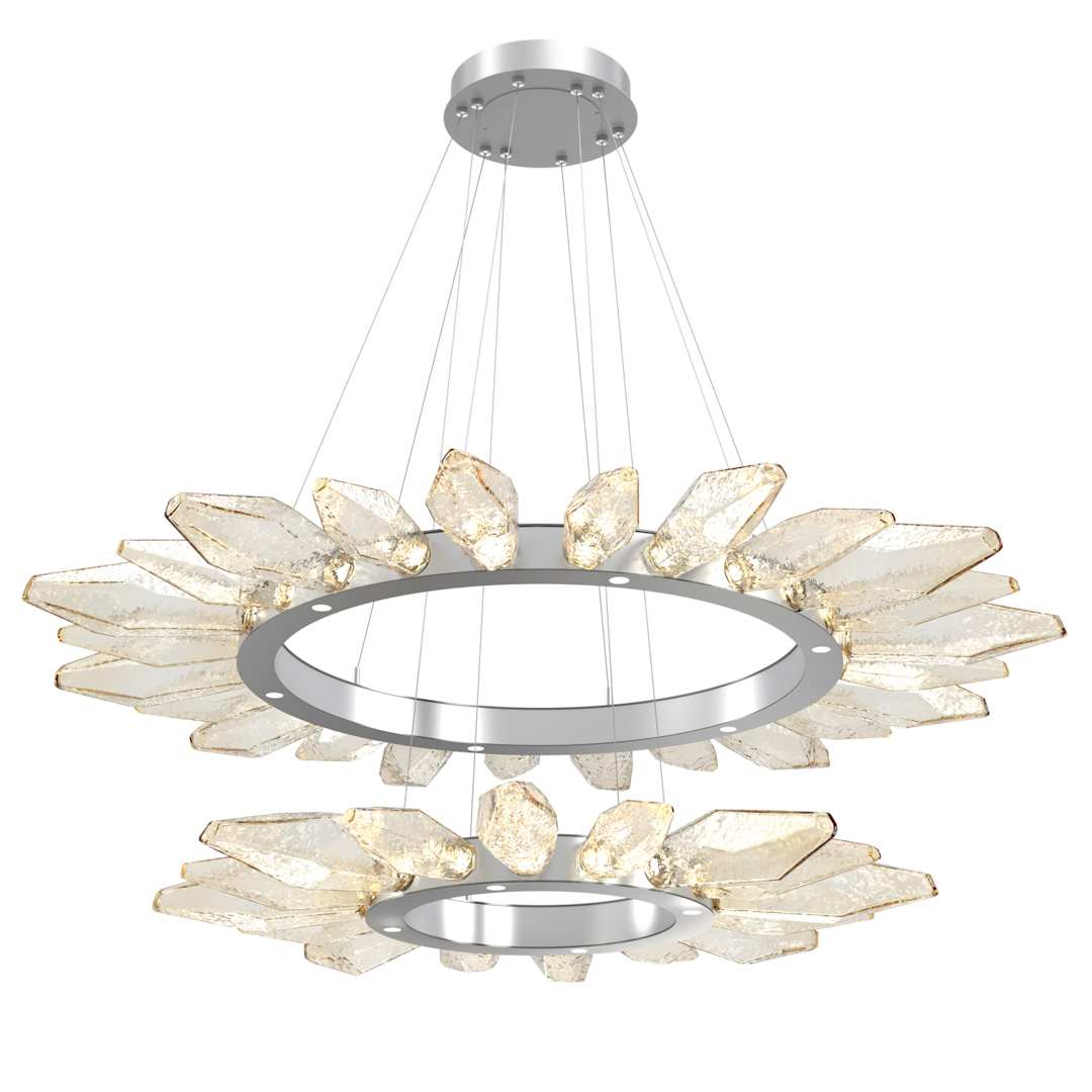 Rock Crystal 56" Wide LED Ring Chandelier