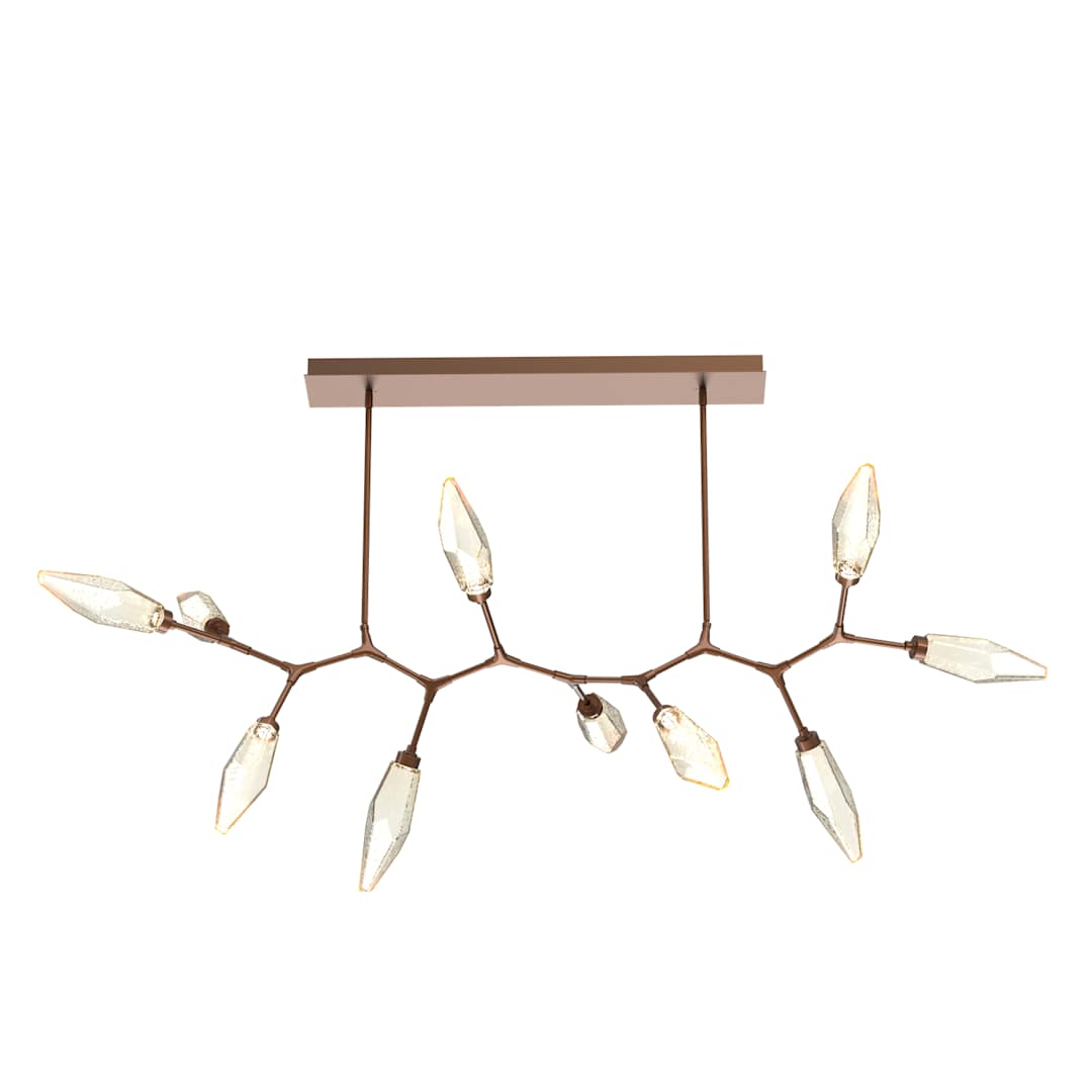 Rock Crystal 68" Wide LED Abstract Chandelier